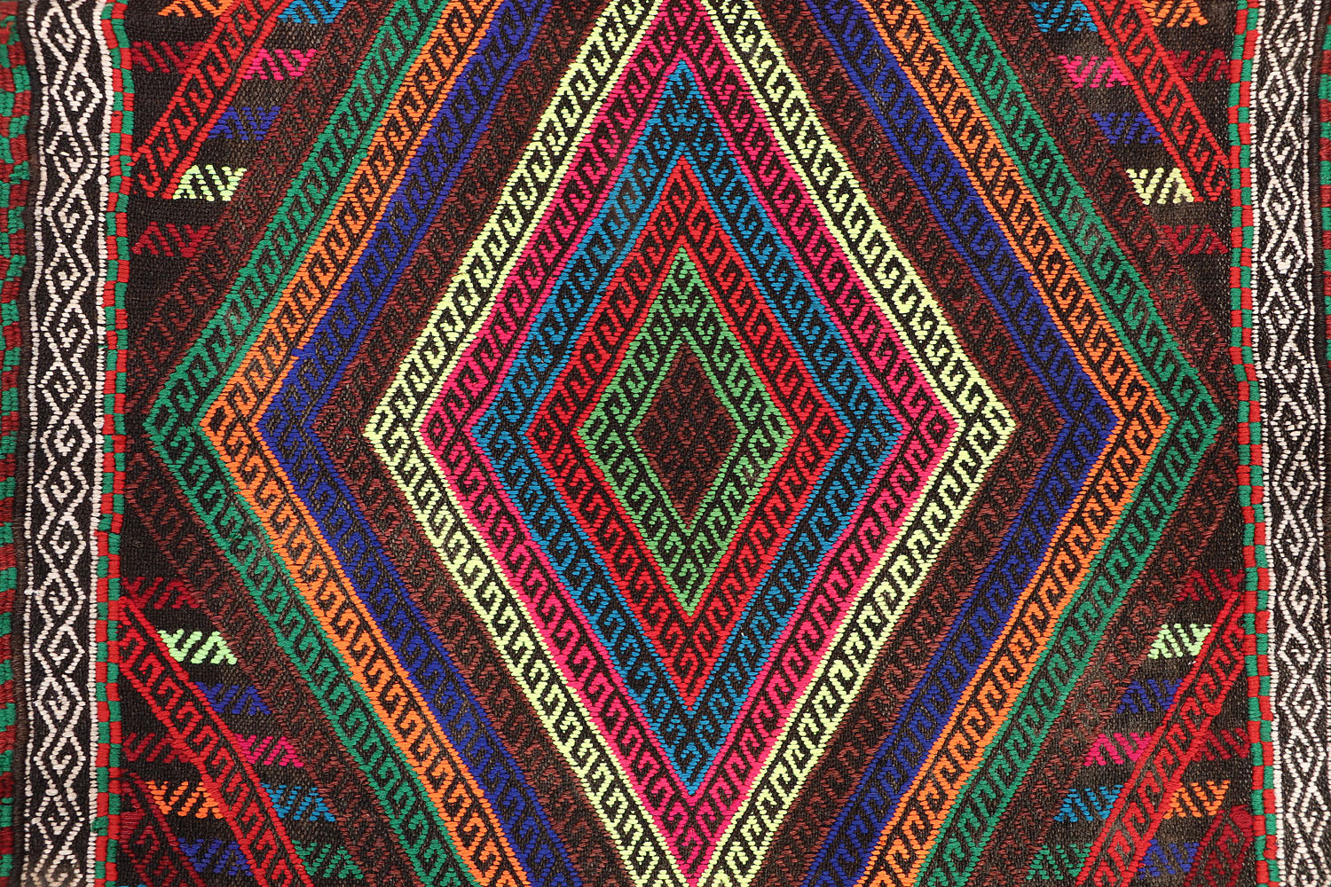 Multy Handmade Suzani Kilim Rug Rectangular