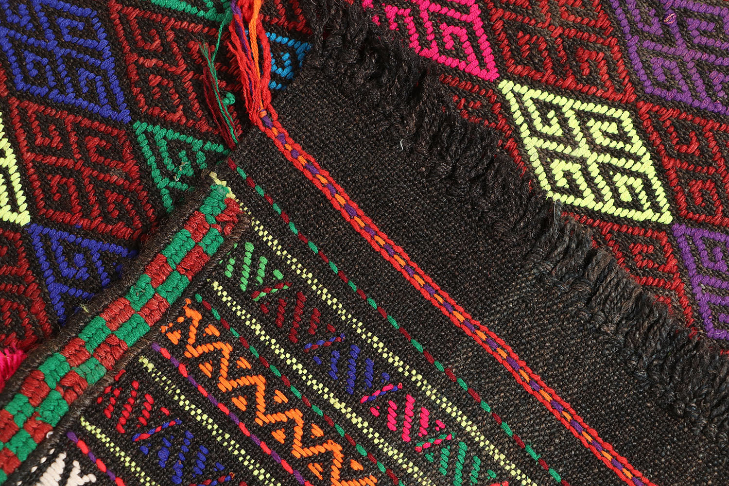 Multy Handmade Suzani Kilim Rug Rectangular