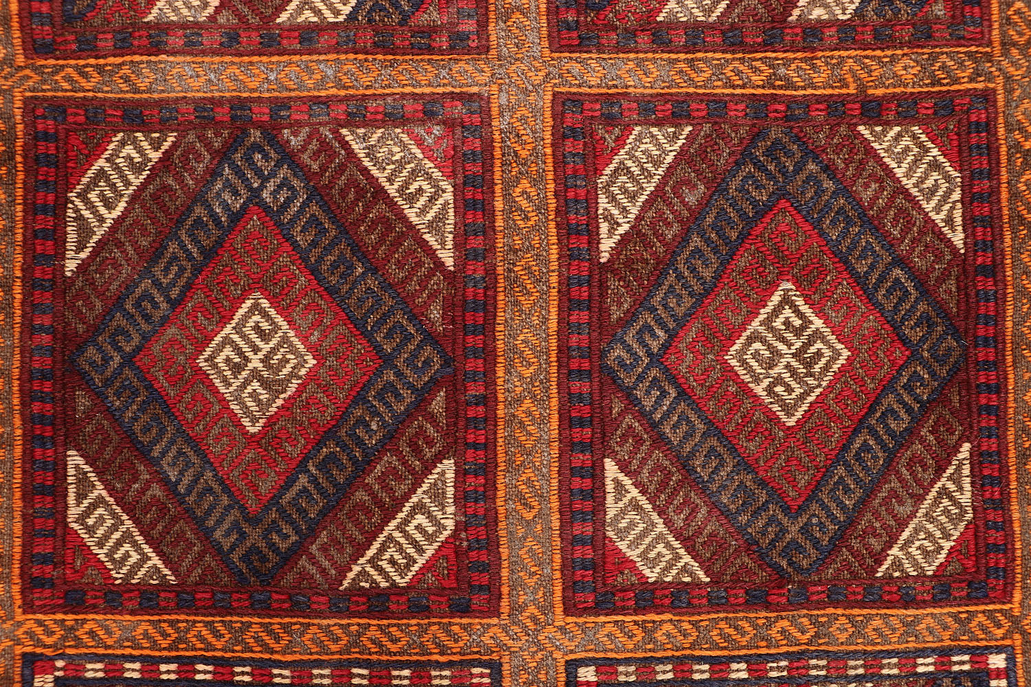 6' 6" X 3'  Multy Handmade Suzani Kilim Rug Runner
