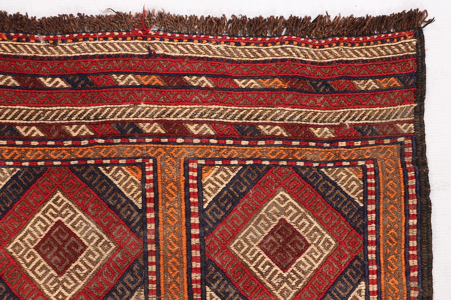 6' 6" X 3'  Multy Handmade Suzani Kilim Rug Runner