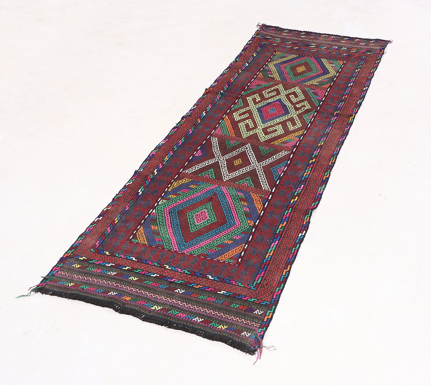 Multy Handmade Suzani Kilim Rug Rectangular