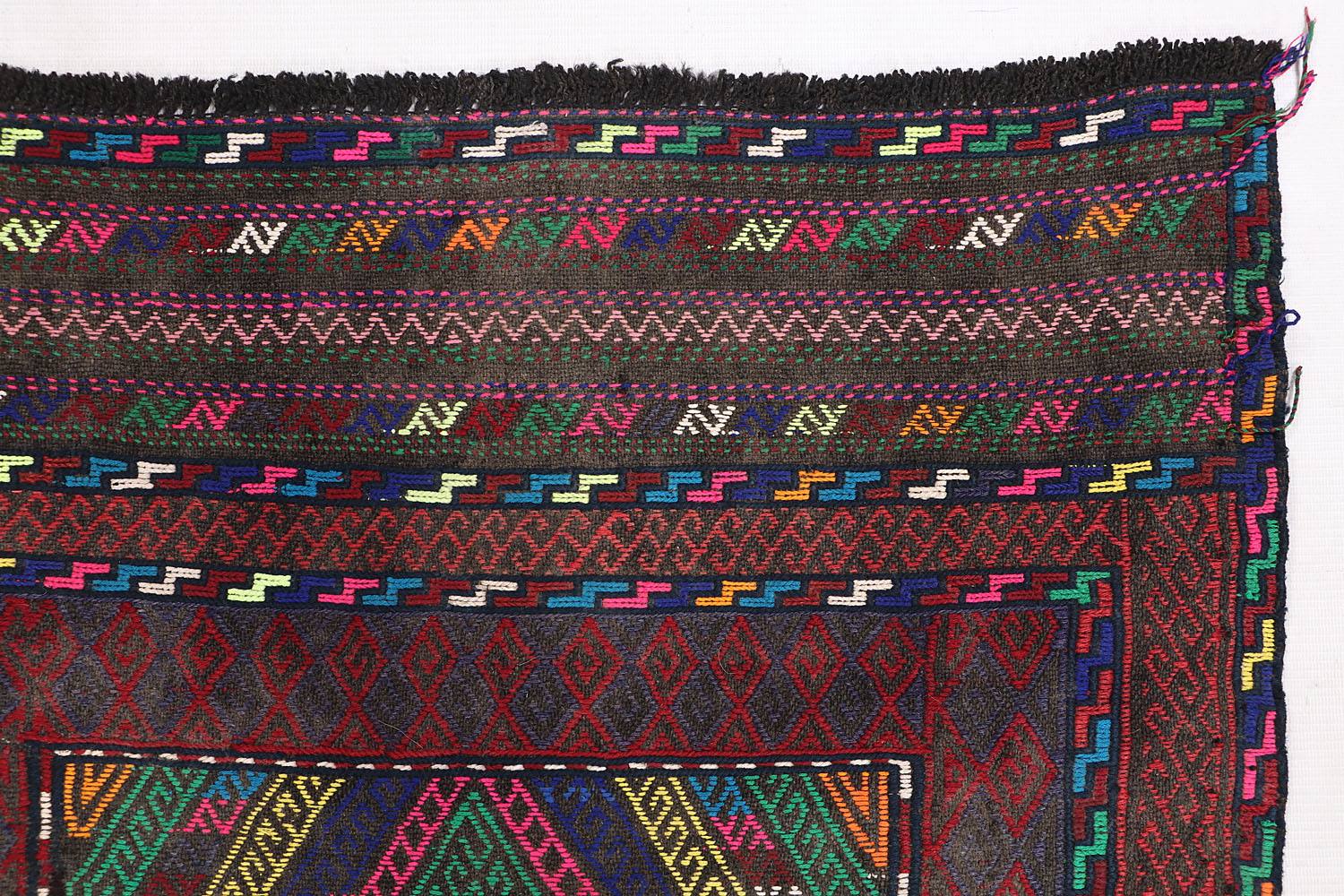 Multy Handmade Suzani Kilim Rug Rectangular