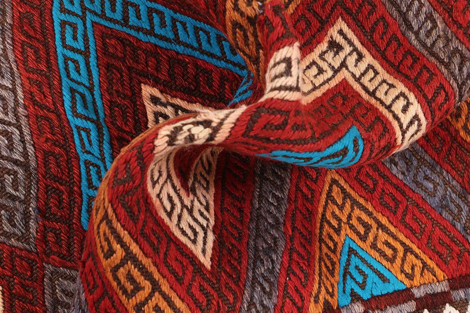 Multy Handmade Suzani Kilim Rug Rectangular