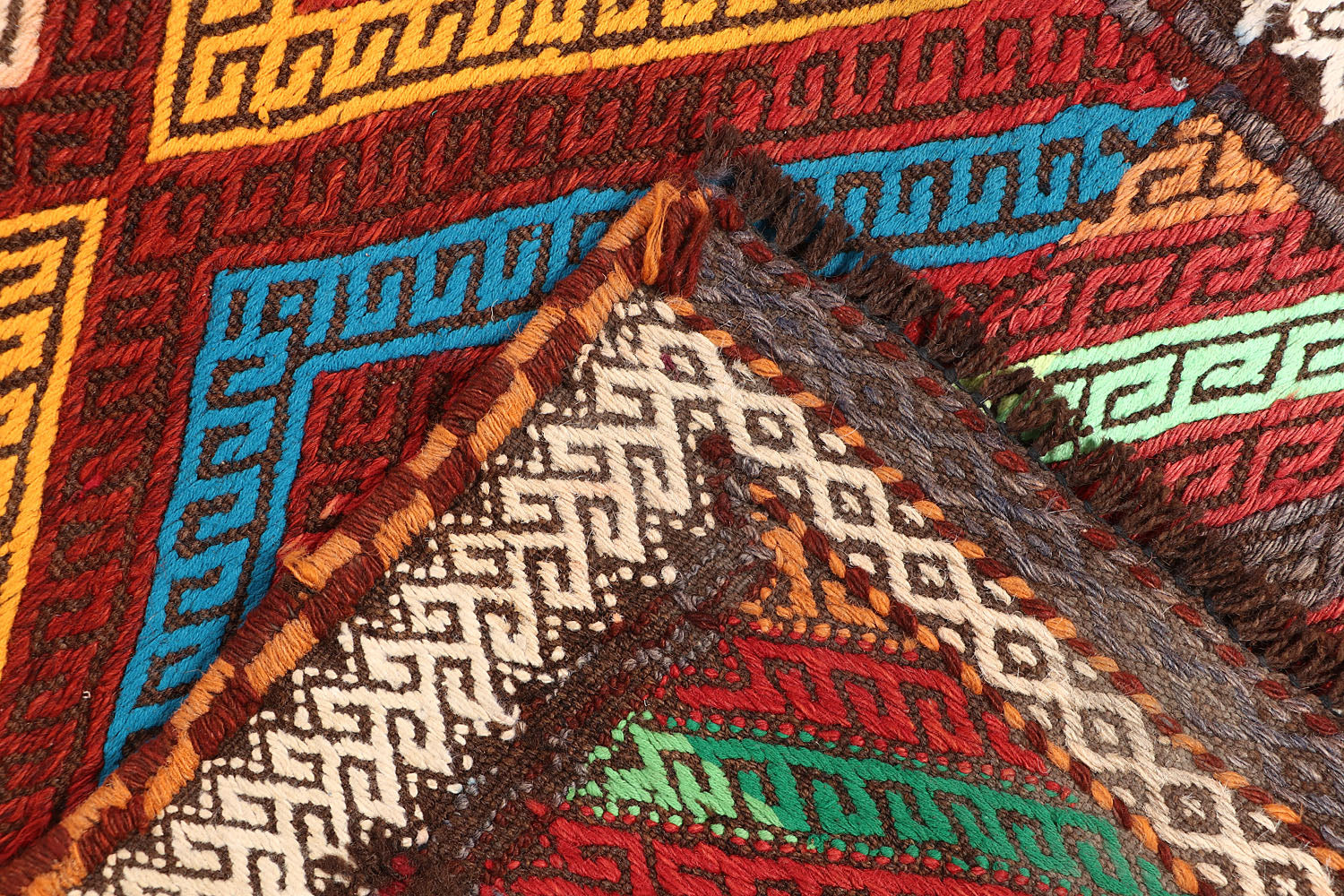 Multy Handmade Suzani Kilim Rug Rectangular