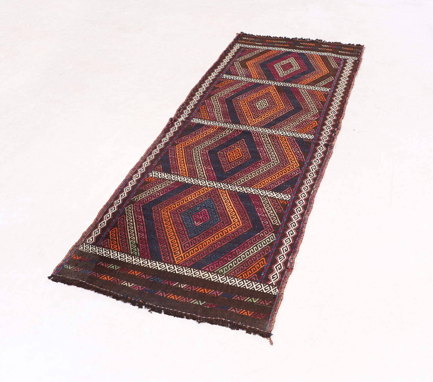 Multy Handmade Suzani Kilim Rug Rectangular