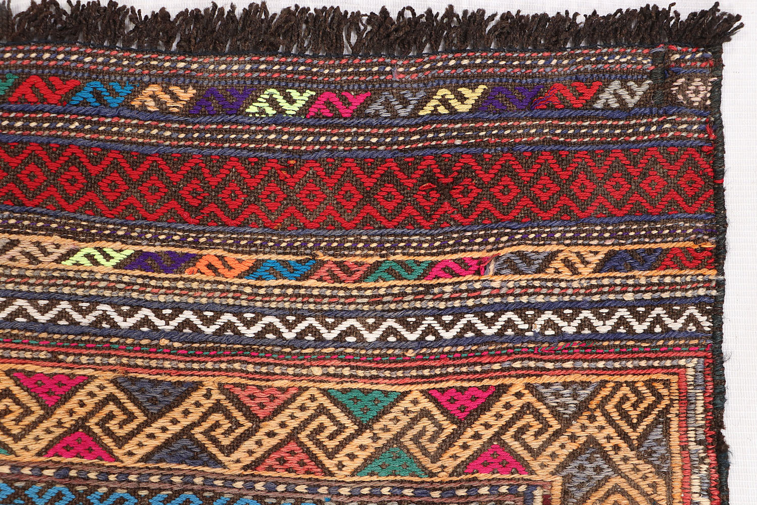 Multy Handmade Suzani Kilim Rug Rectangular