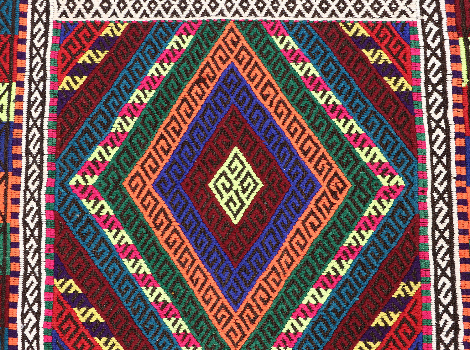 Multy Handmade Suzani Kilim Rug Runner