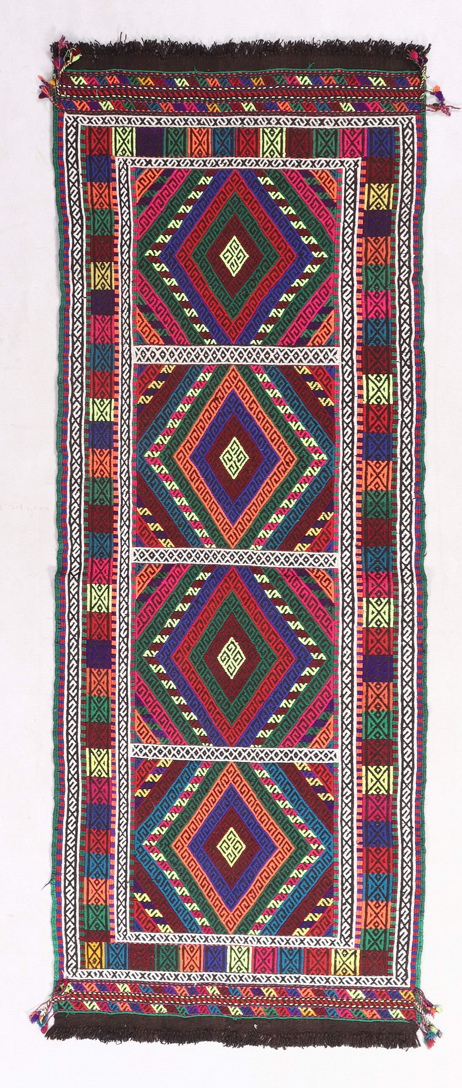 Multy Handmade Suzani Kilim Rug Runner