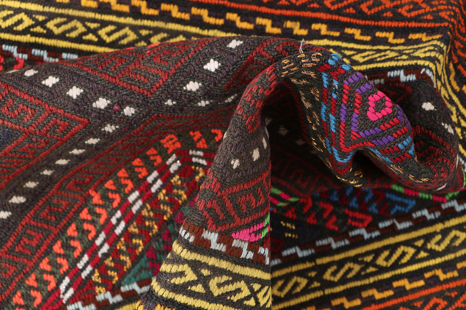 Multy Handmade Suzani Kilim Rug Runner