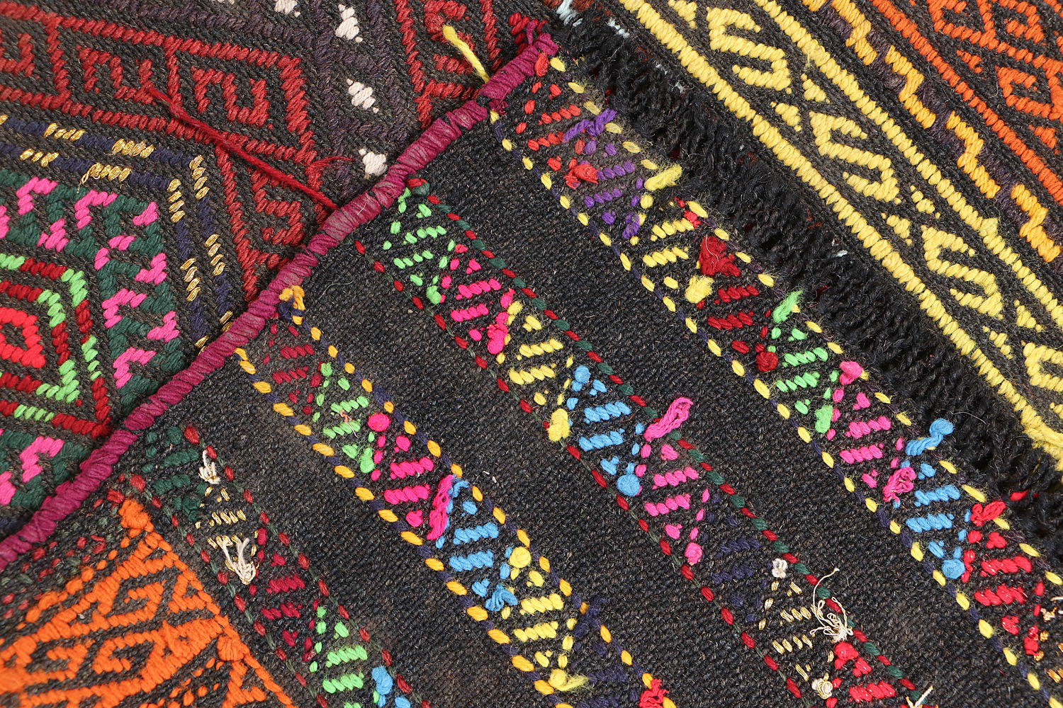 Multy Handmade Suzani Kilim Rug Runner