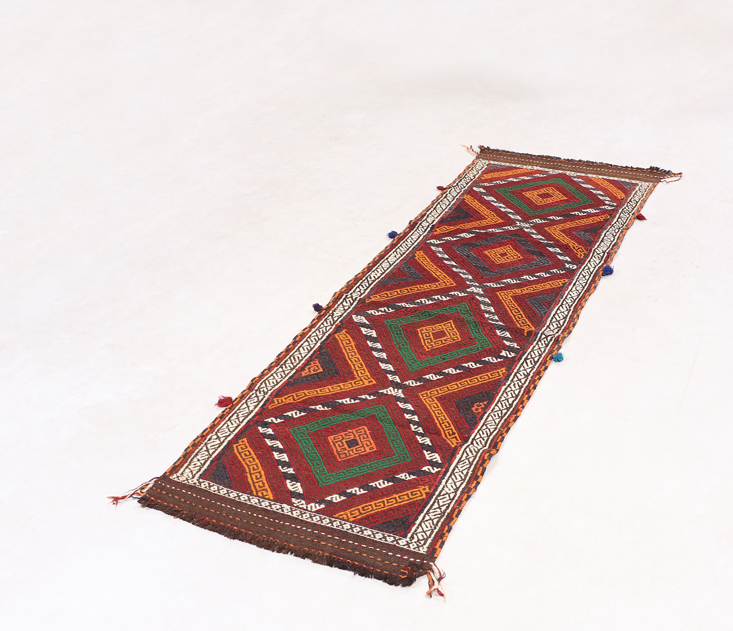 Multy Handmade Suzani Kilim Rug Runner