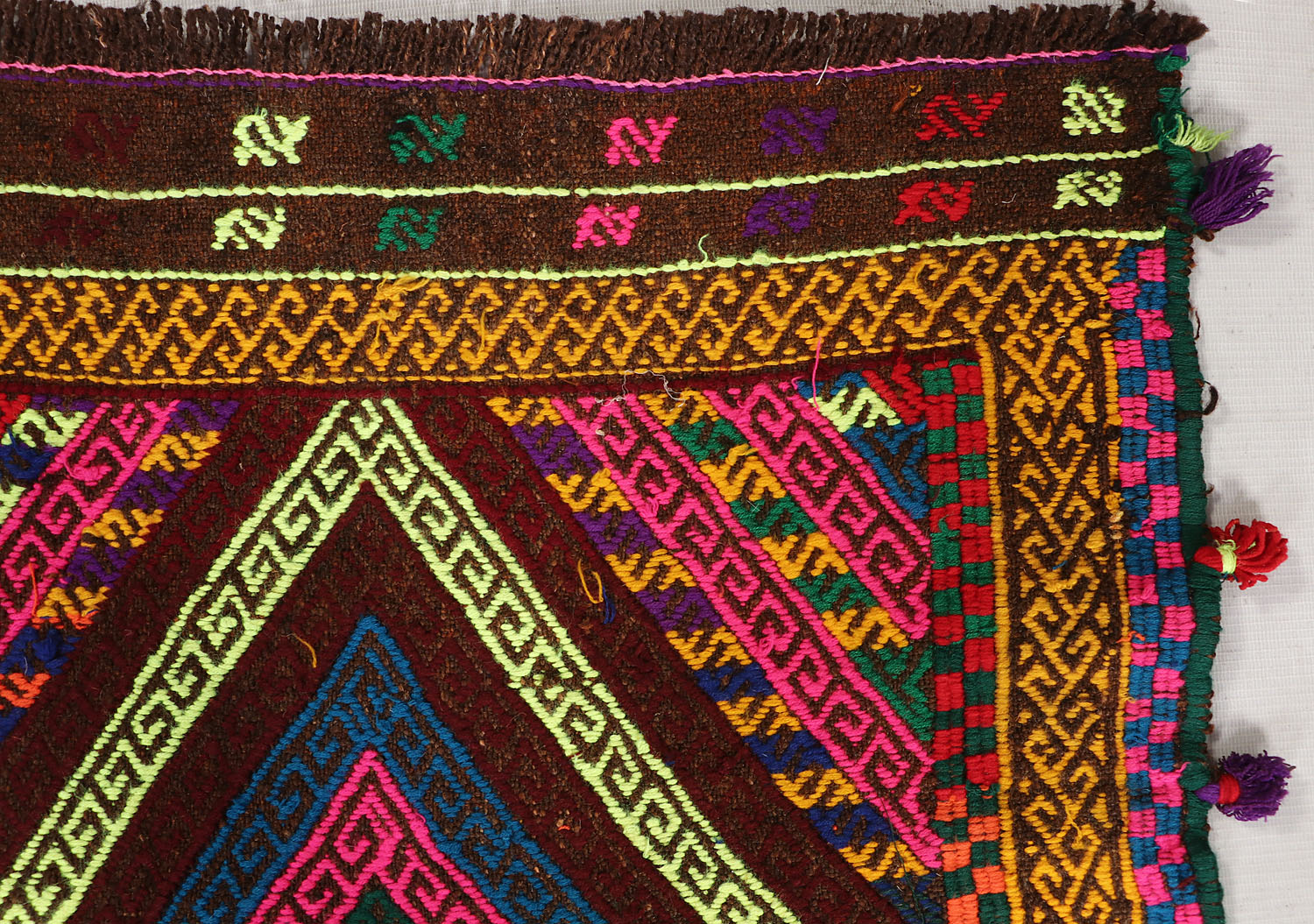 Multy Handmade Suzani Kilim Rug Runner