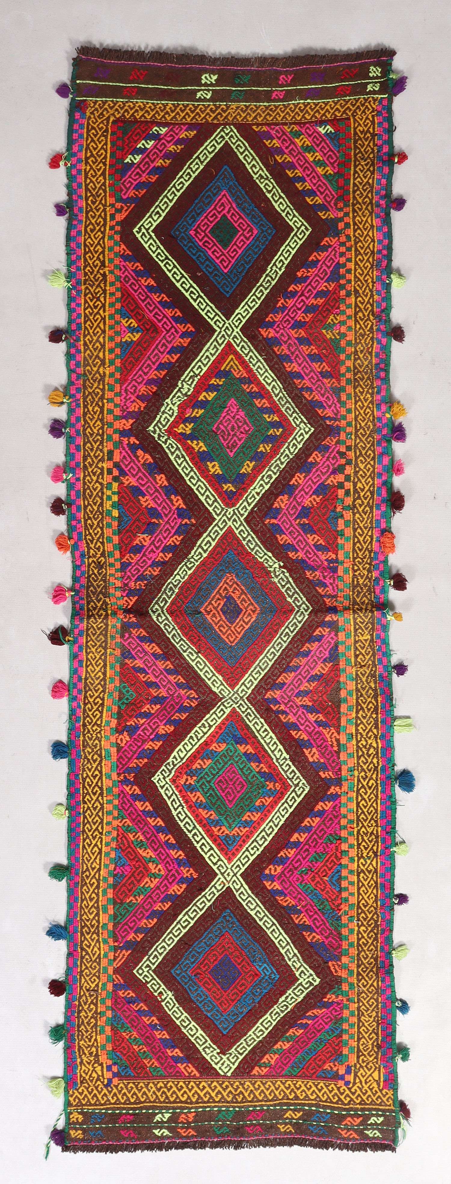 Multy Handmade Suzani Kilim Rug Runner