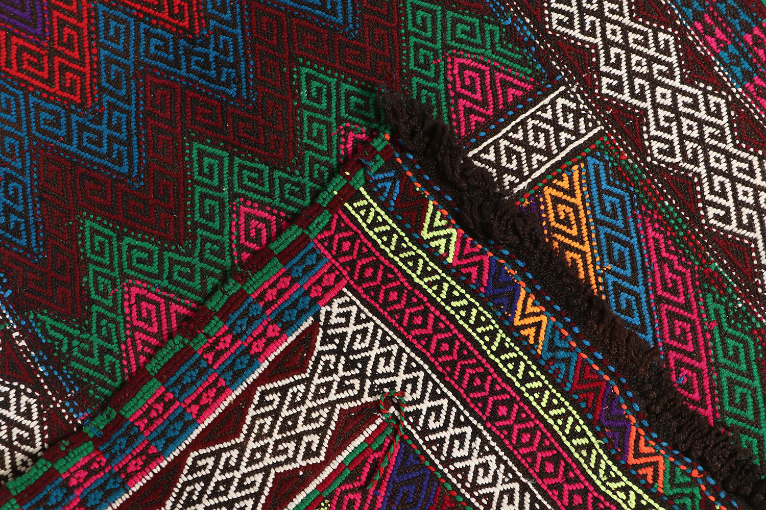 Multy Handmade Suzani Kilim Rug Runner