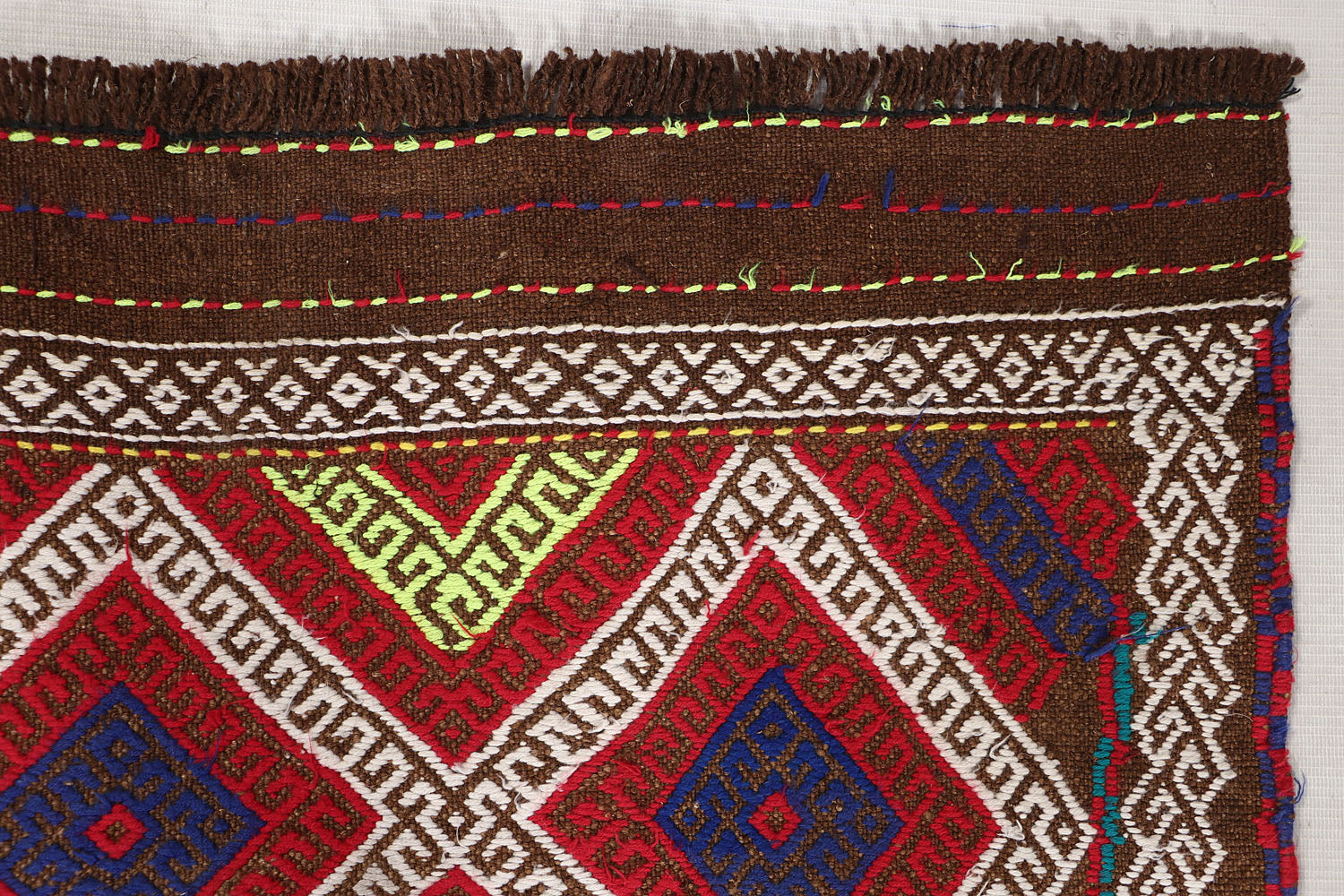 2' 6" x 8'  Multy Handmade Suzani Kilim Rug Runner
