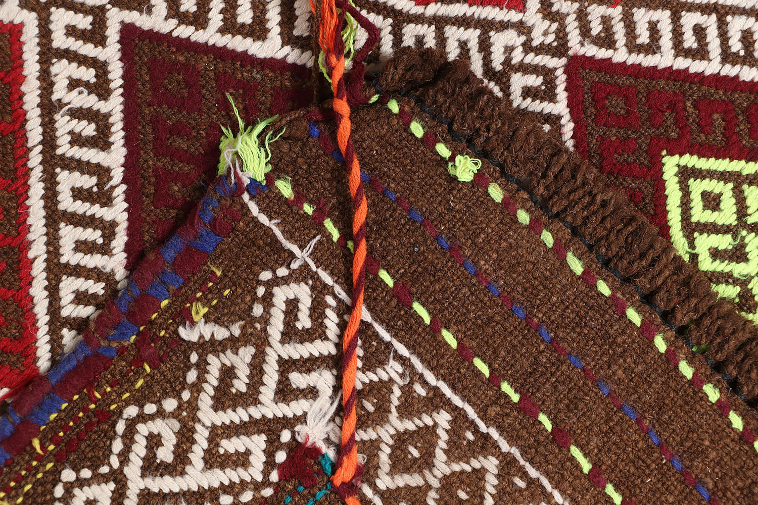 2' 6" x 8'  Multy Handmade Suzani Kilim Rug Runner