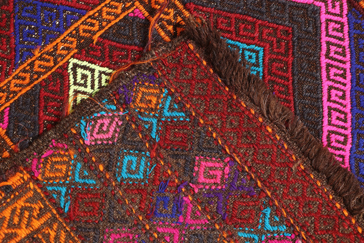 Multy Handmade Suzani Kilim Rug Runner
