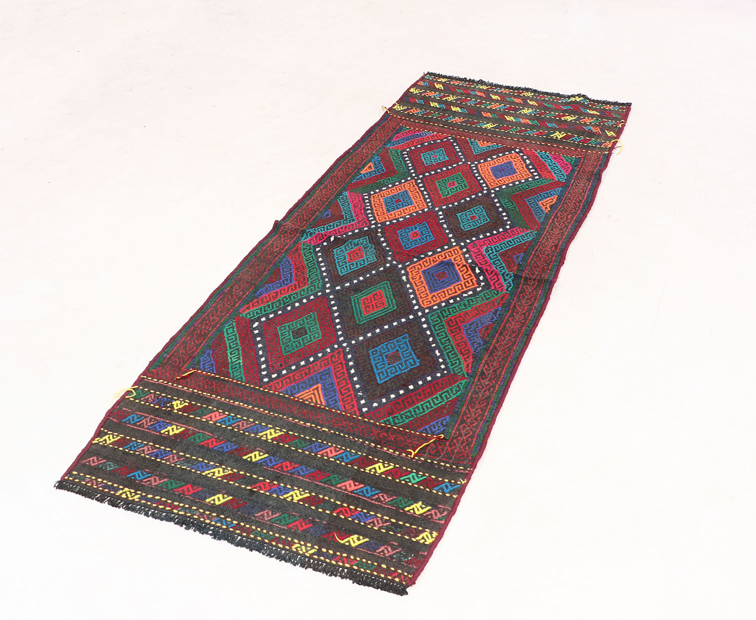 Multy Handmade Suzani Kilim Rug Runner