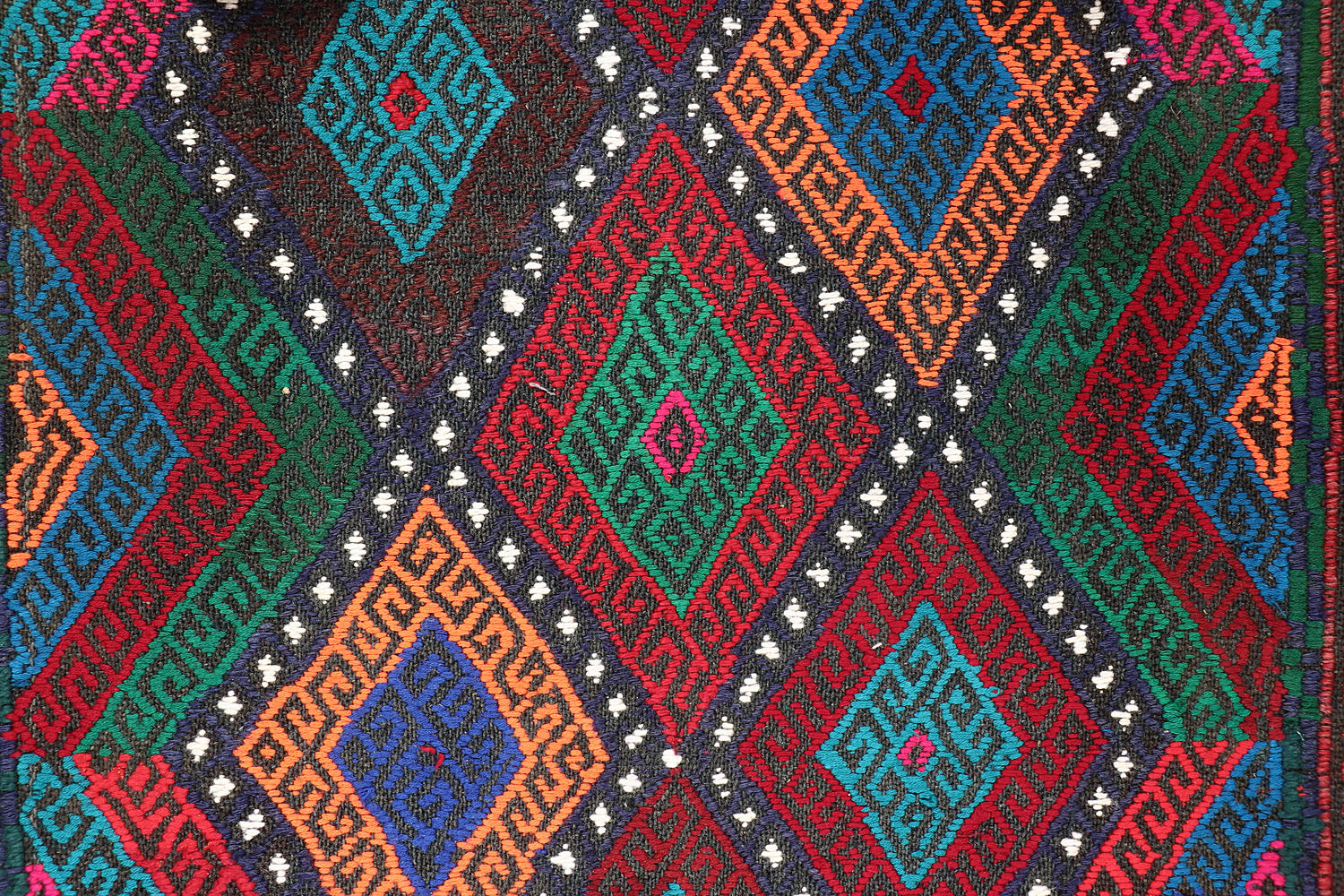 Multy Handmade Suzani Kilim Rug Runner