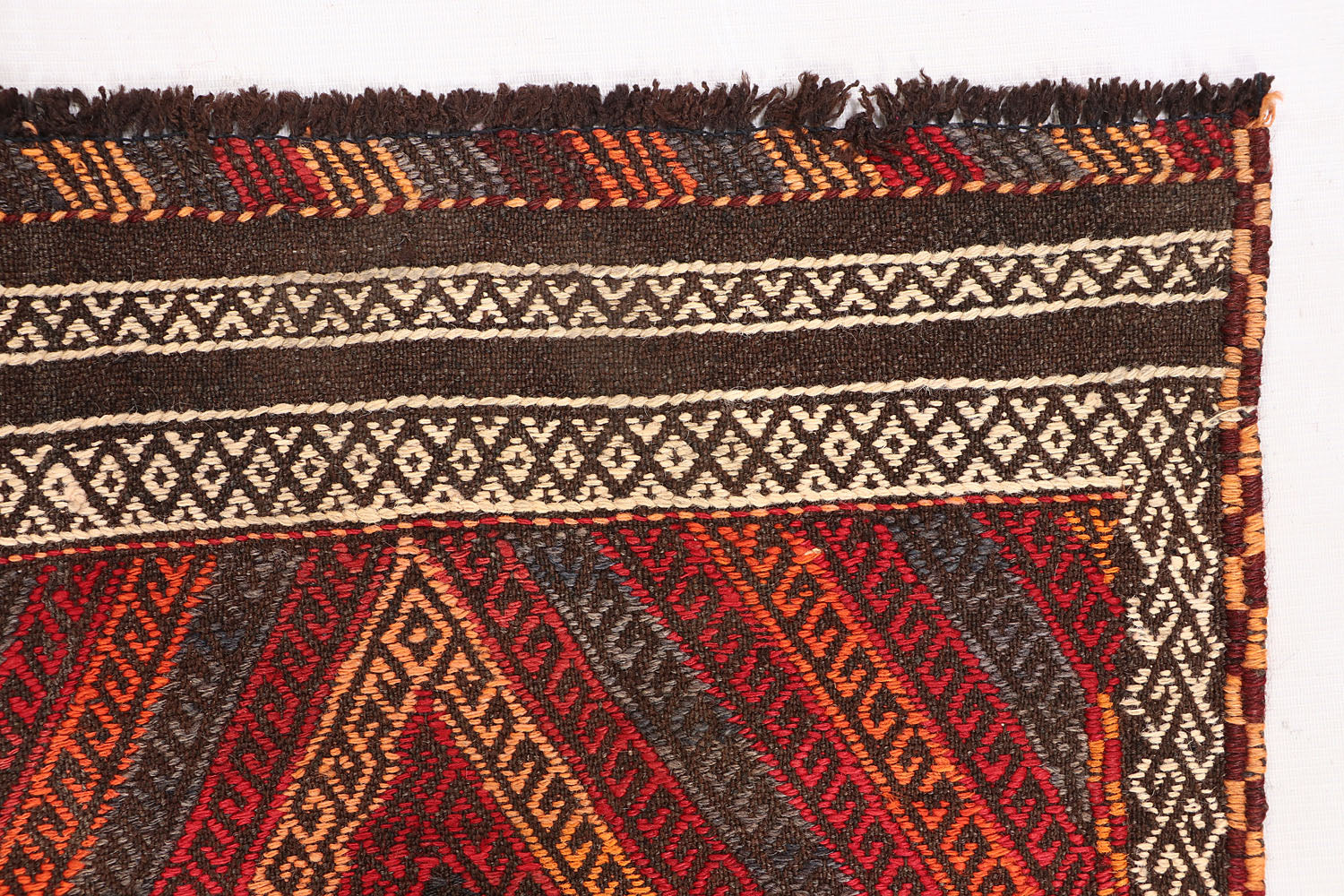 2' 6" X 7' 6"  Multy Handmade Suzani Kilim Rug Runner