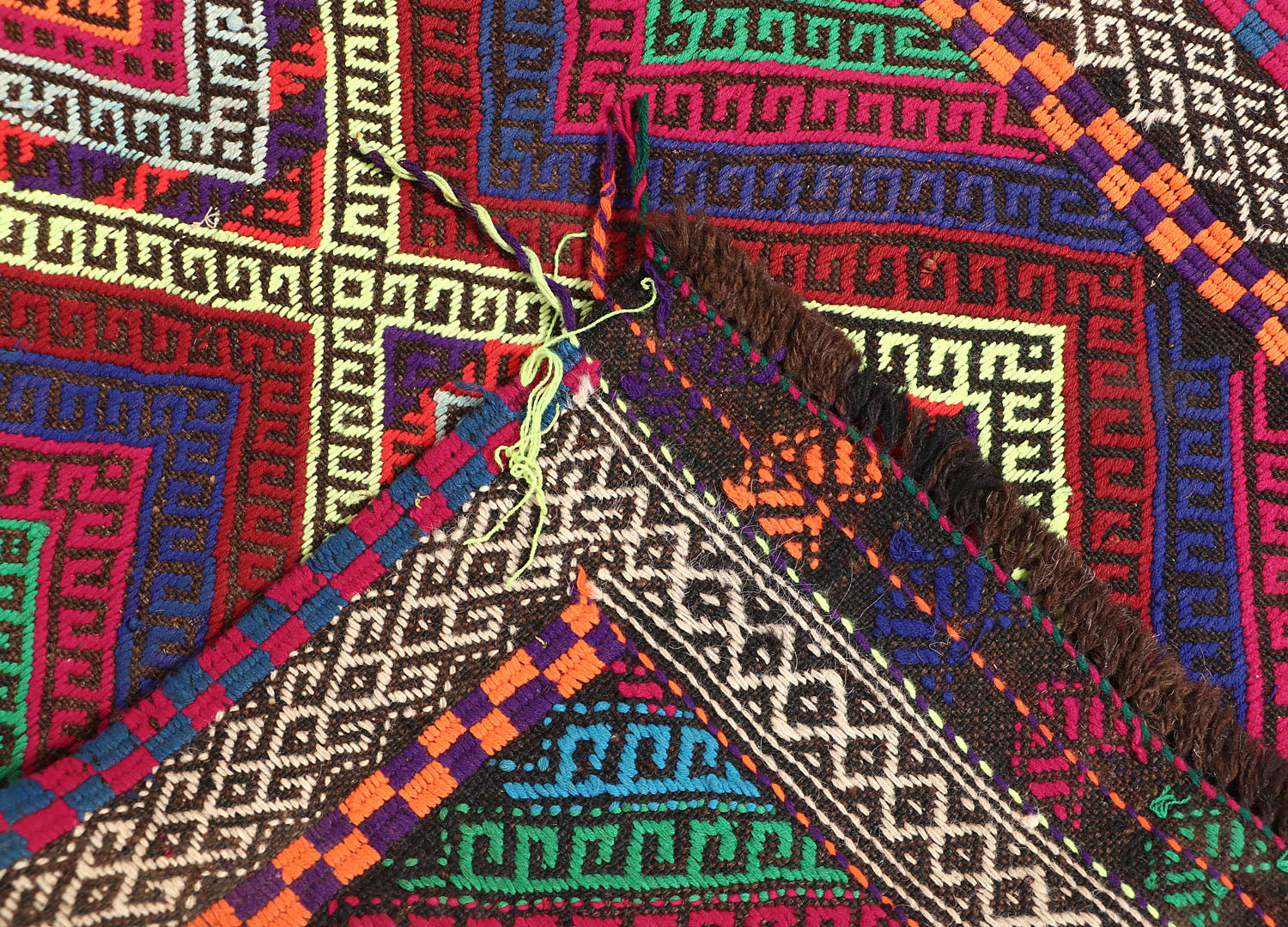 Multy Handmade Suzani Kilim Rug Runner