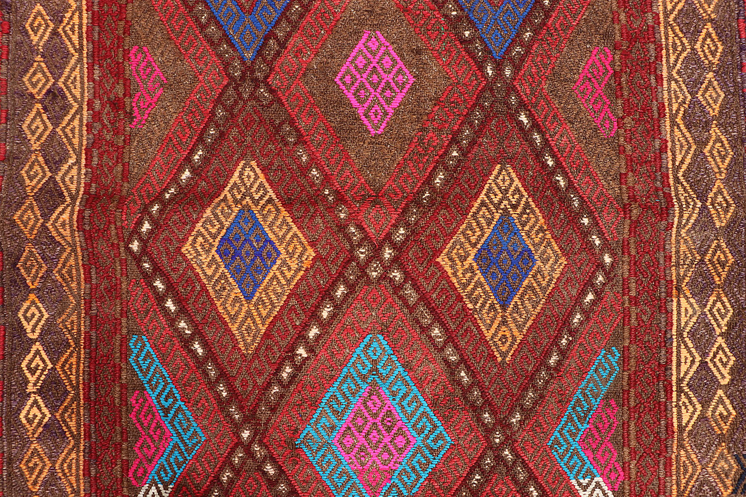 Multy Handmade Suzani Kilim Rug Runner
