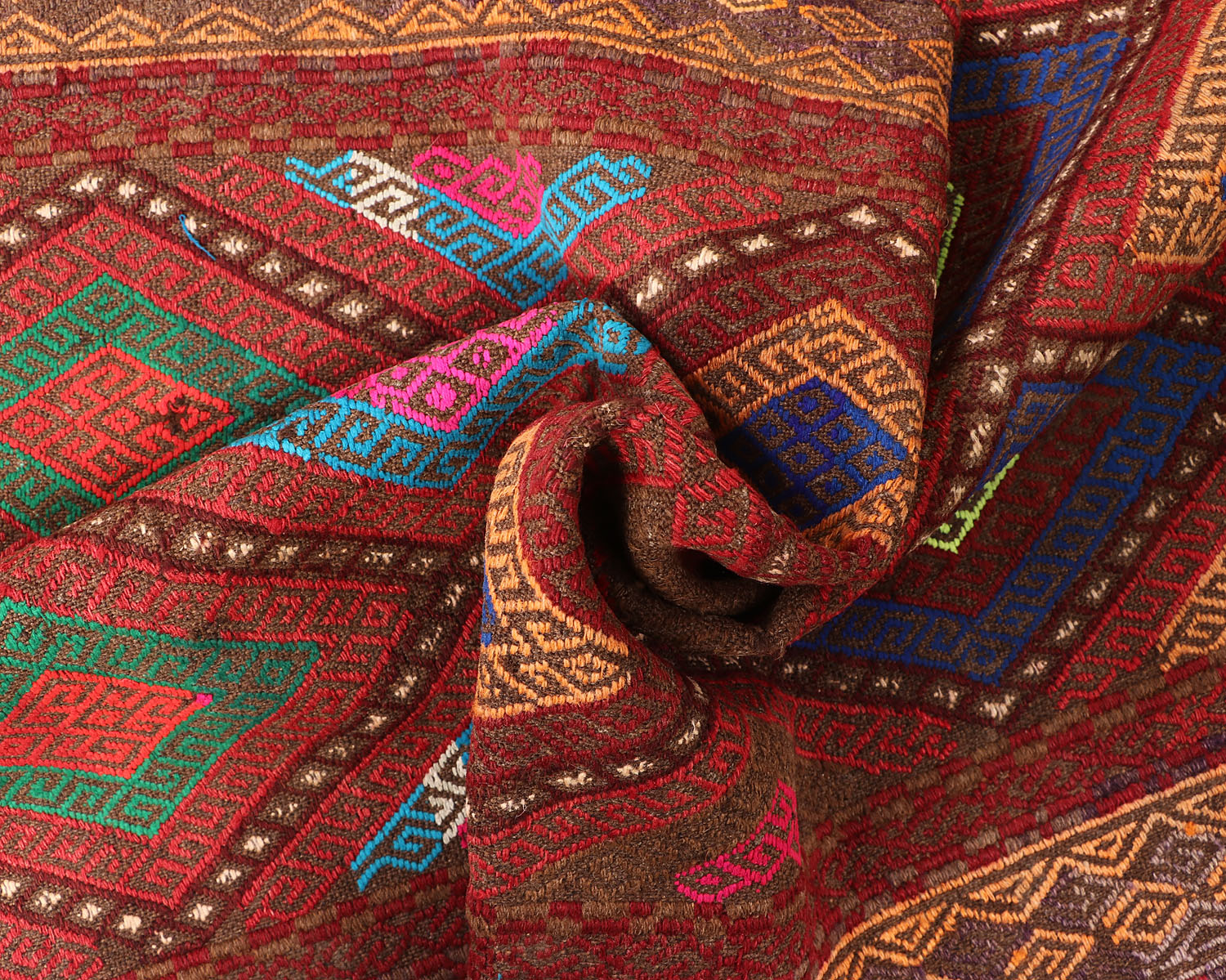 Multy Handmade Suzani Kilim Rug Runner