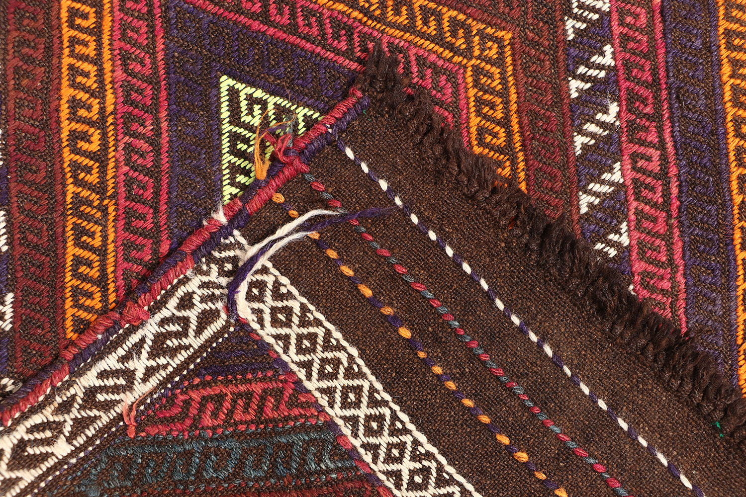 2' 6" X 7' 6"  Multy Handmade Suzani Kilim Rug Runner