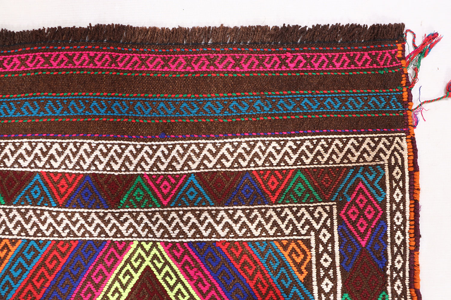 2' 6" X 7' 6"  Multy Handmade Suzani Kilim Rug Runner