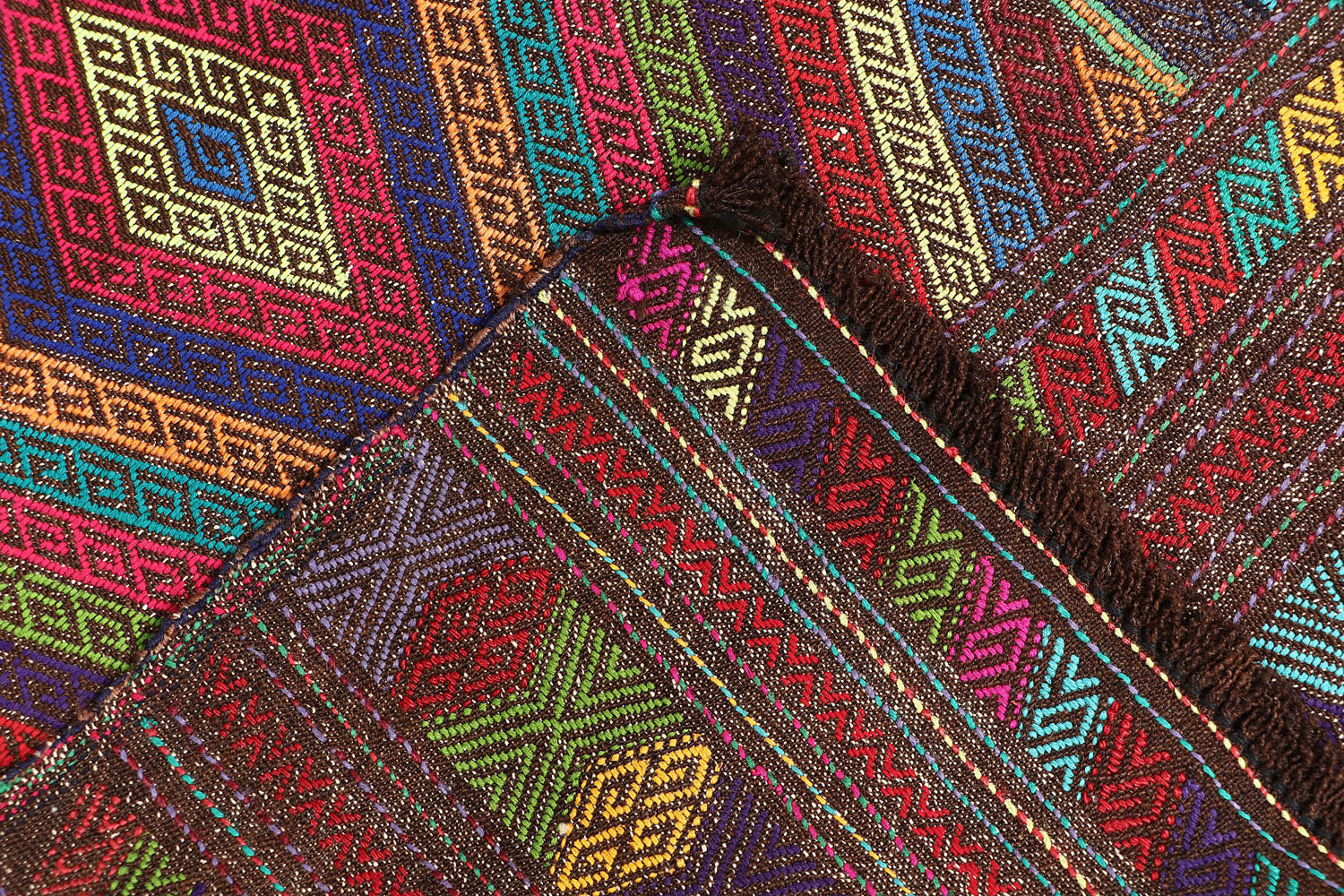Multy Handmade Suzani Kilim Rug Runner