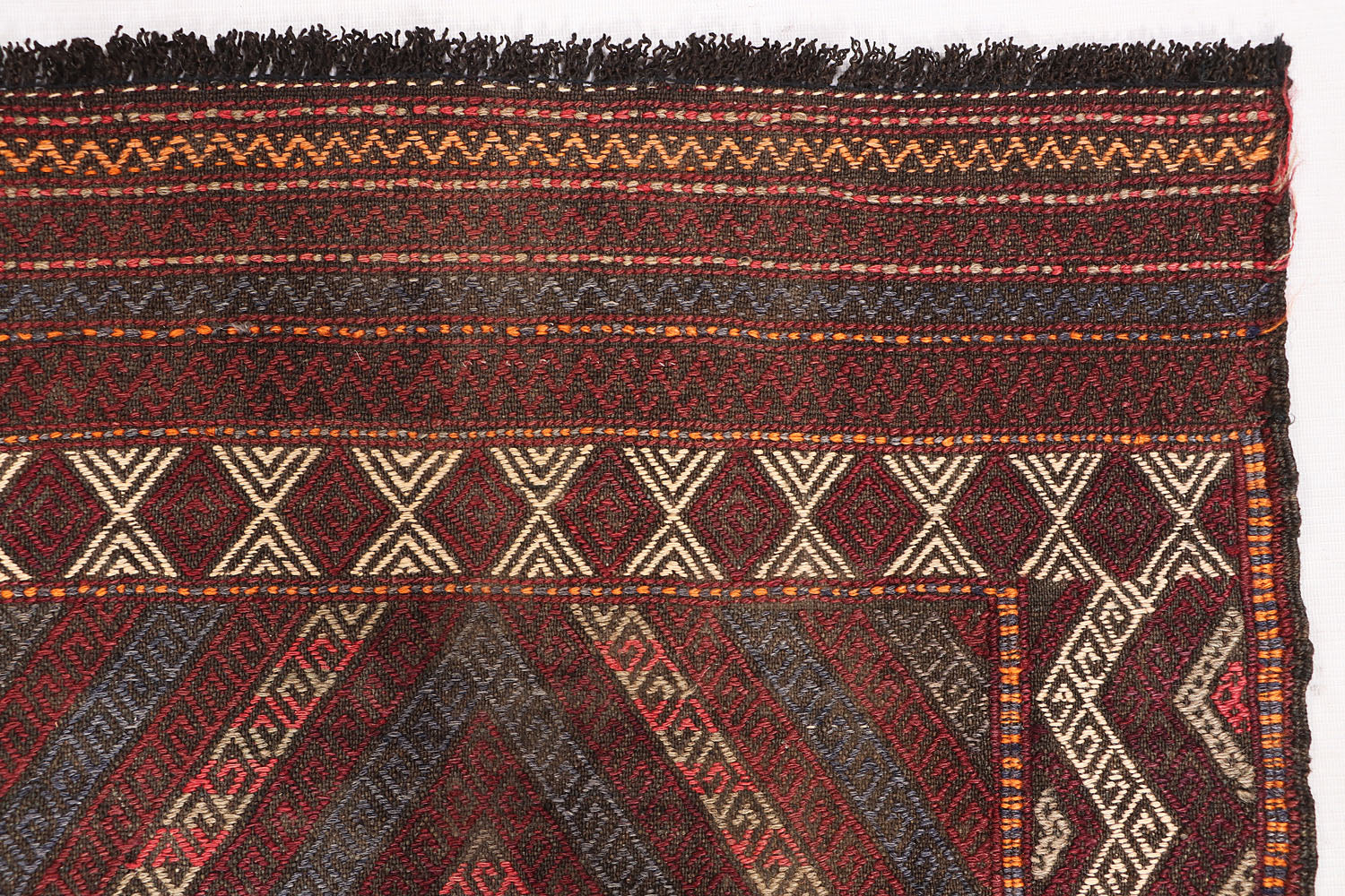 2' 6" X 7' 6"  Multy Handmade Suzani Kilim Rug Runner