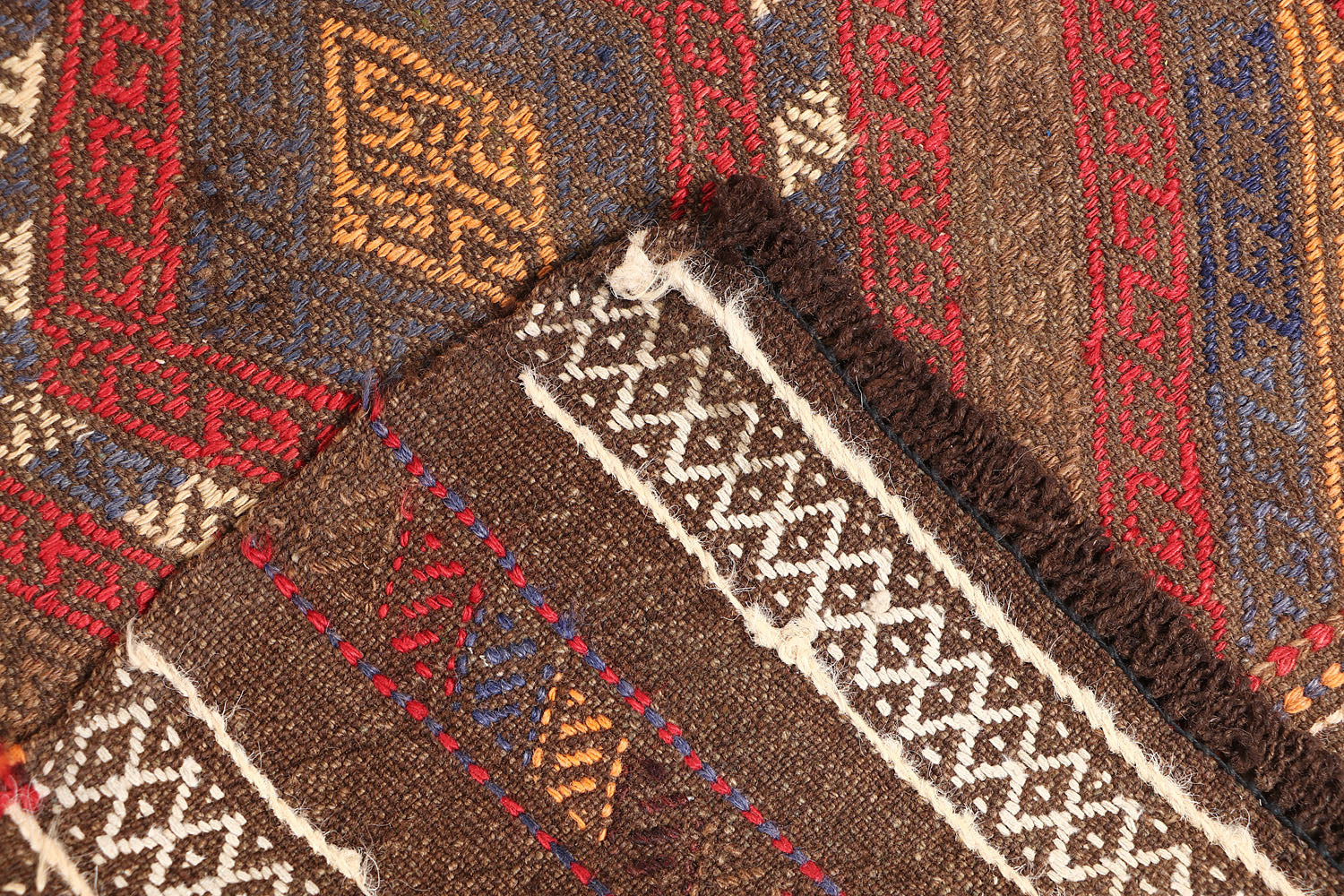 2' 6" x 6'  Multy Handmade Suzani Kilim Rug Runner