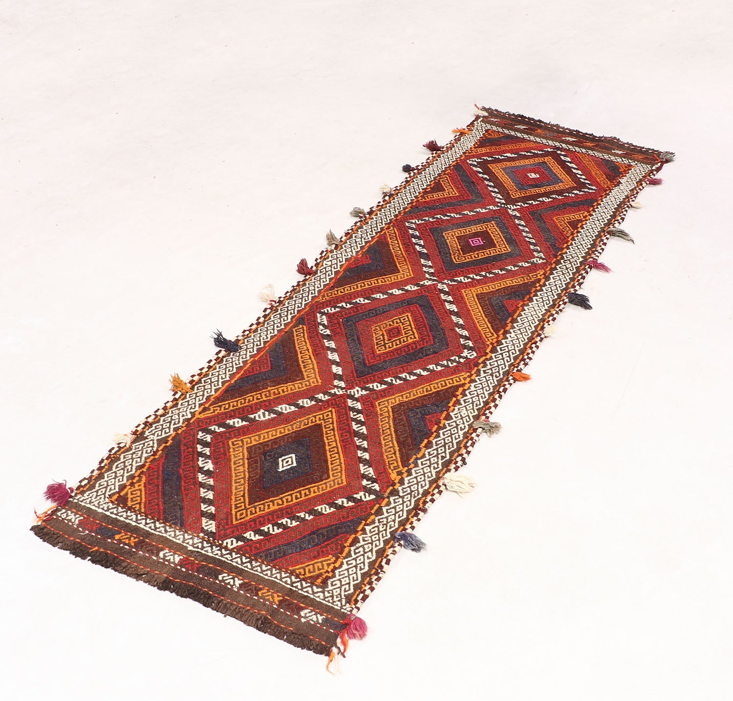 Multy Handmade Suzani Kilim Rug Runner