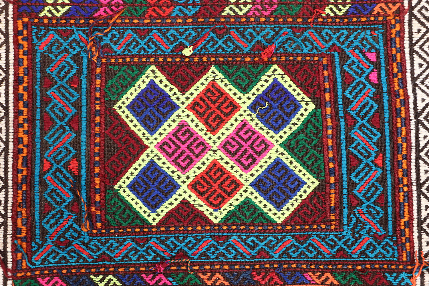 Multy Handmade Suzani Kilim Rug Runner