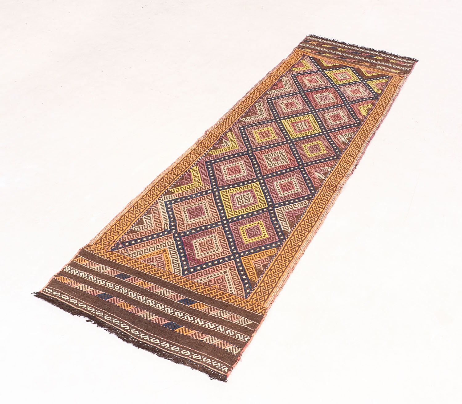 Multy Handmade Suzani Kilim Rug Runner