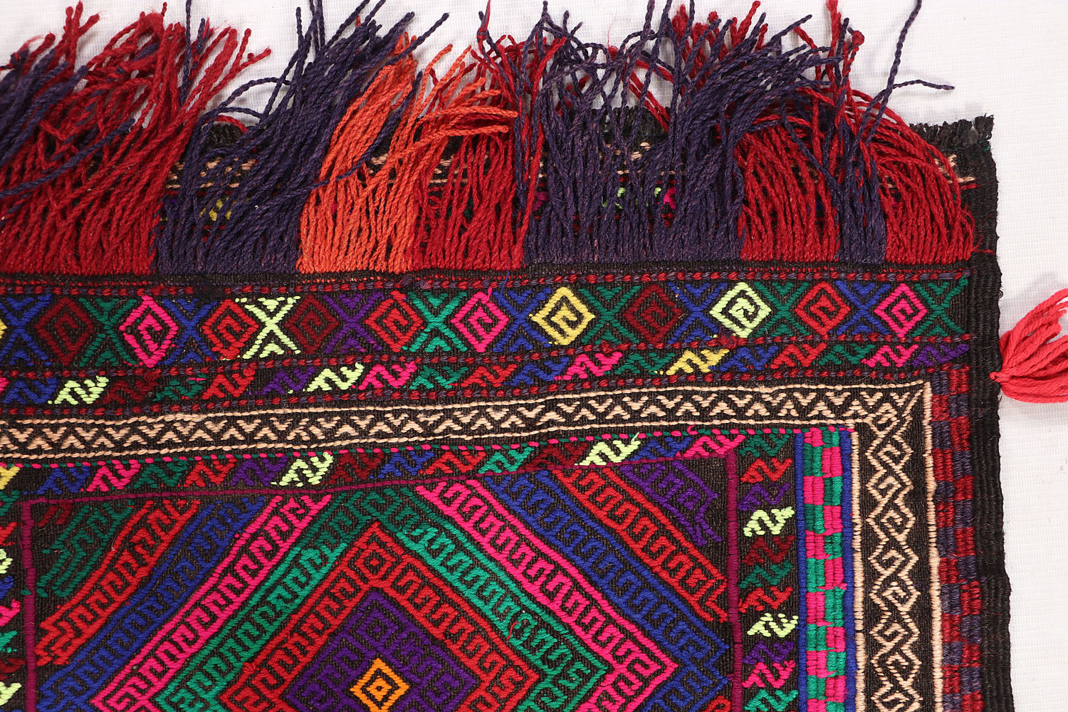 2' 6" x 6'  Multy Handmade Suzani Kilim Rug Runner