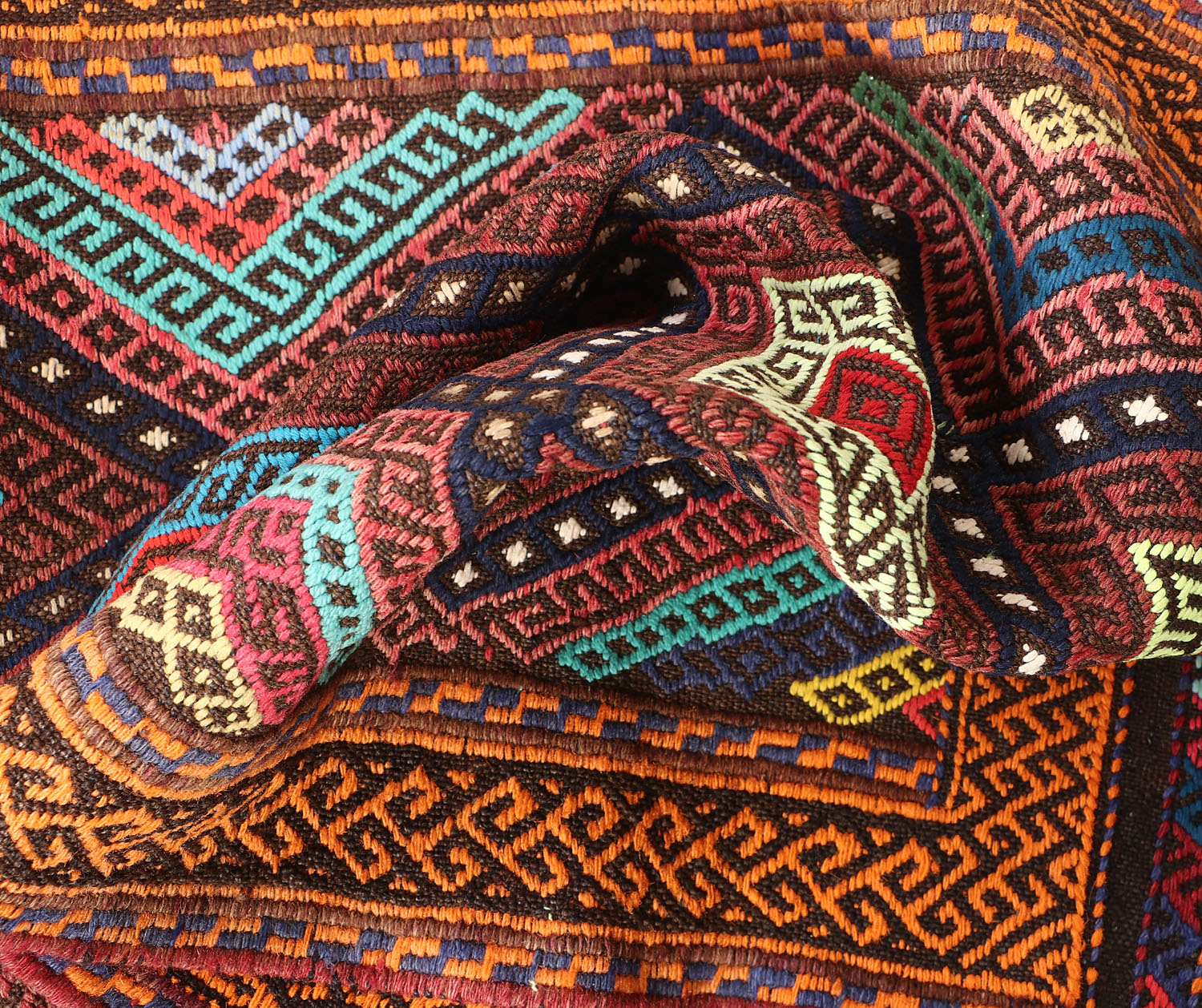 Multy Handmade Suzani Kilim Rug Runner