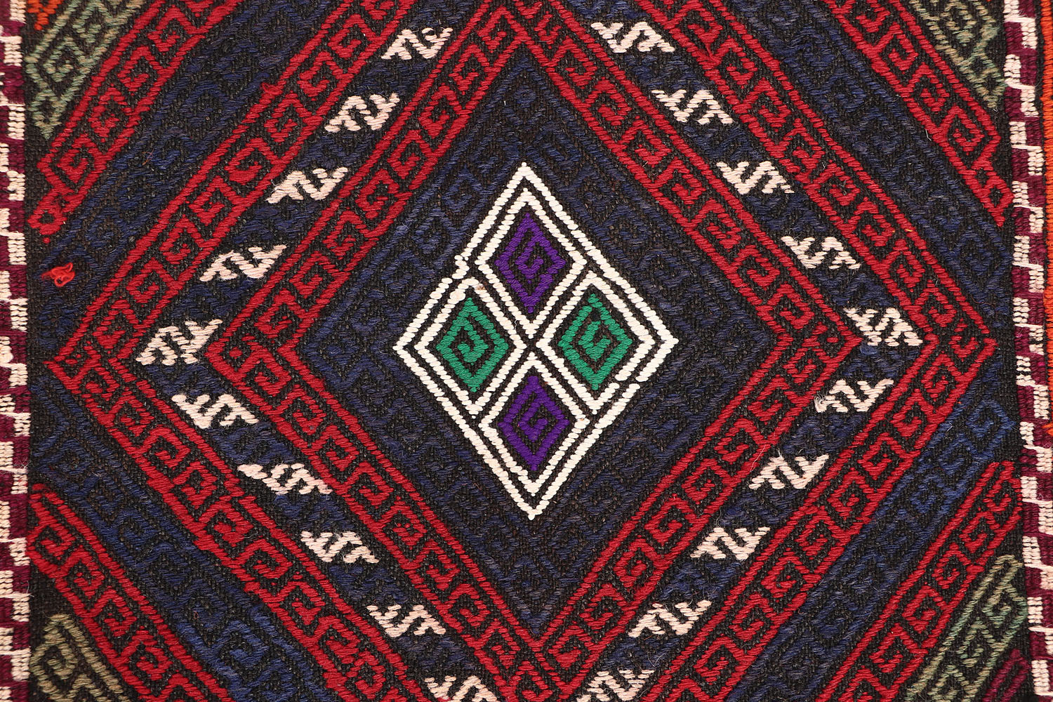 2' 6" X 7' 6"  Multy Handmade Suzani Kilim Rug Runner
