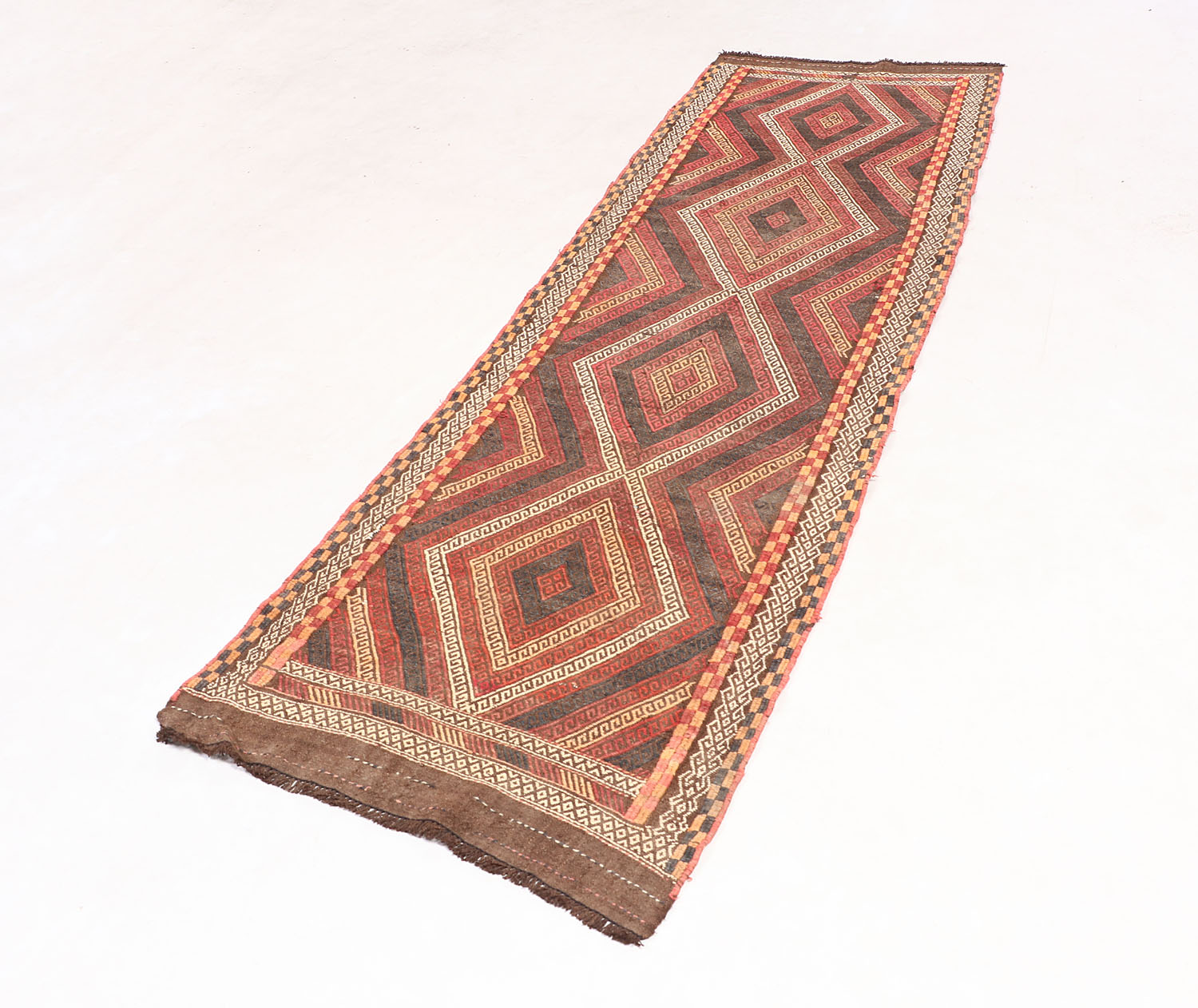 2' 6" x 8'  Multy Handmade Suzani Kilim Rug Runner