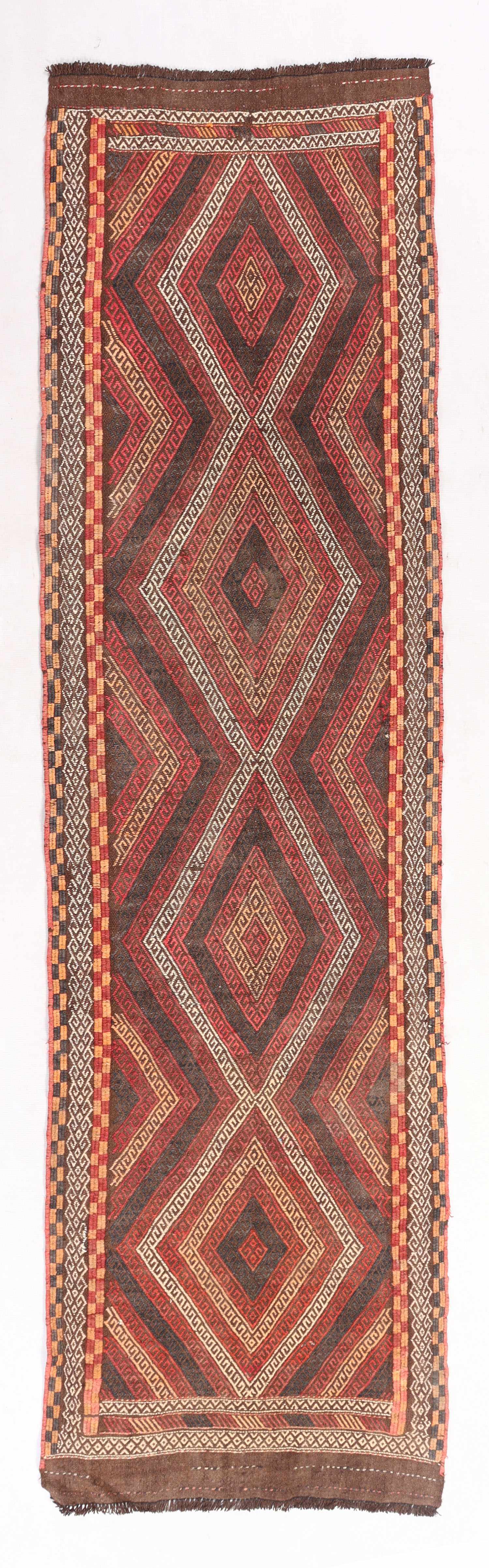 2' 6" x 8'  Multy Handmade Suzani Kilim Rug Runner