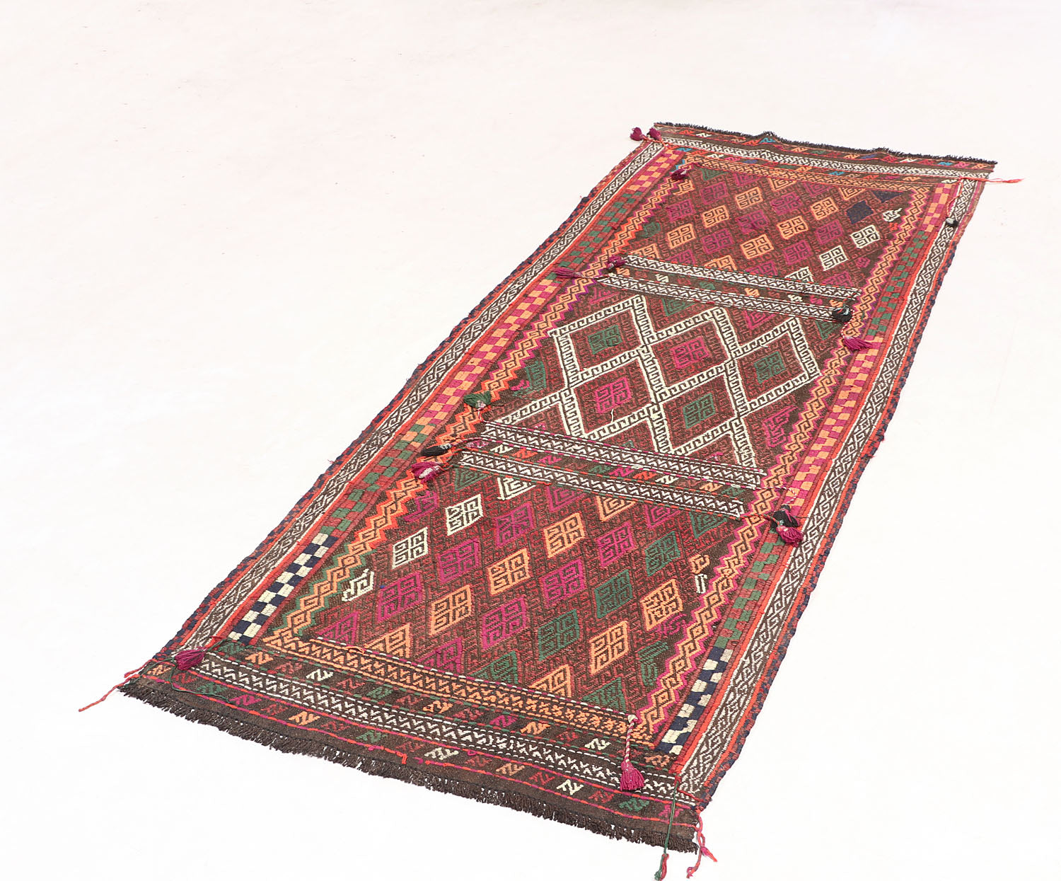 Multy Handmade Suzani Kilim Rug Runner