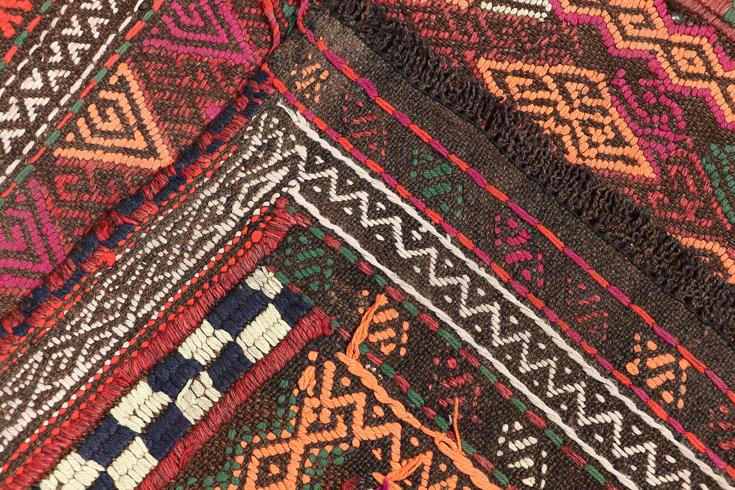 Multy Handmade Suzani Kilim Rug Runner