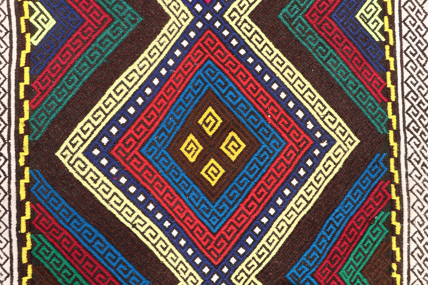 2' 6" X 7' 6"  Multy Handmade Suzani Kilim Rug Runner