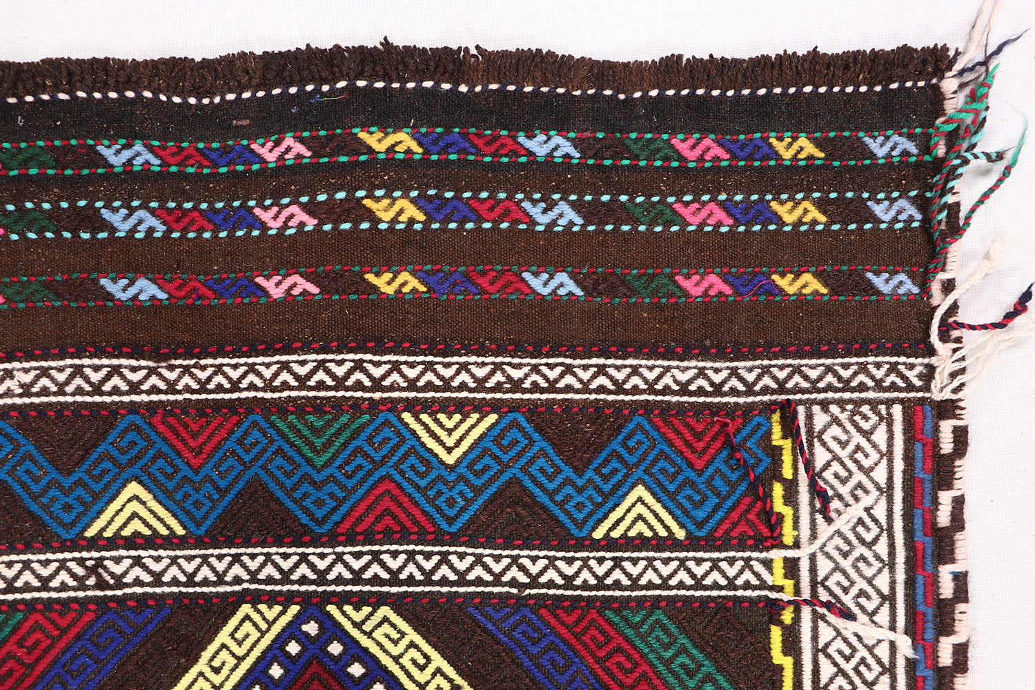 2' 6" X 7' 6"  Multy Handmade Suzani Kilim Rug Runner