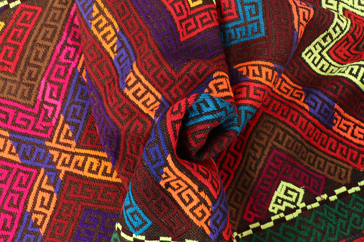 2' 6" x 10'  Multy Handmade Suzani Kilim Rug Runner
