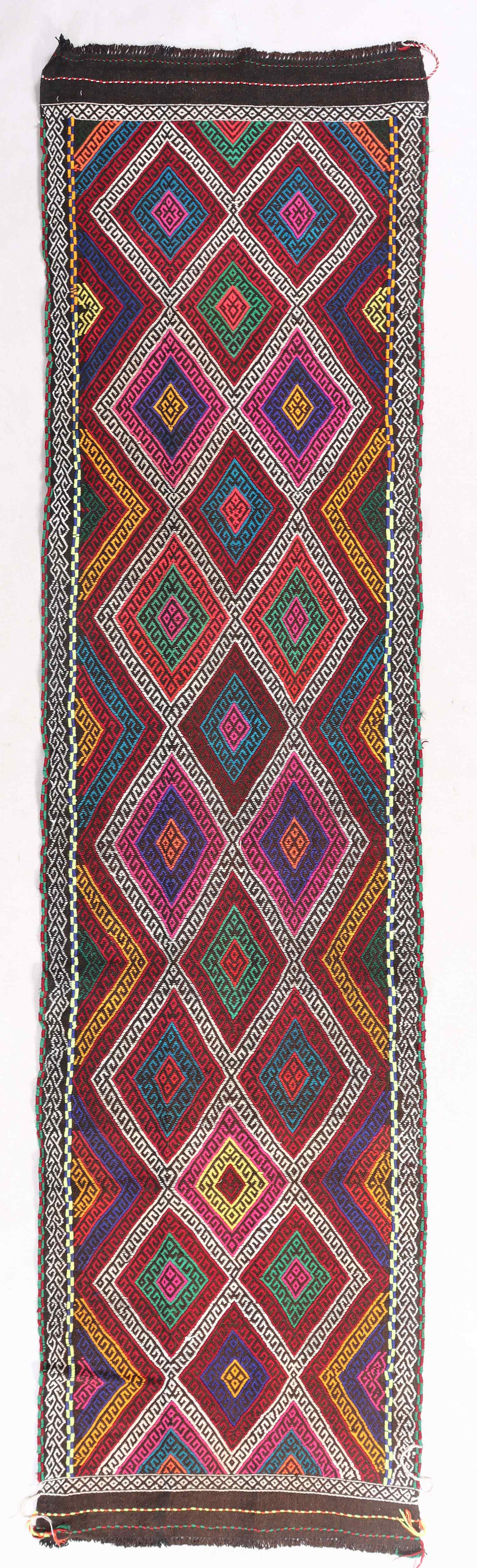 3' X 10'  Multy Handmade Suzani Kilim Rug Runner