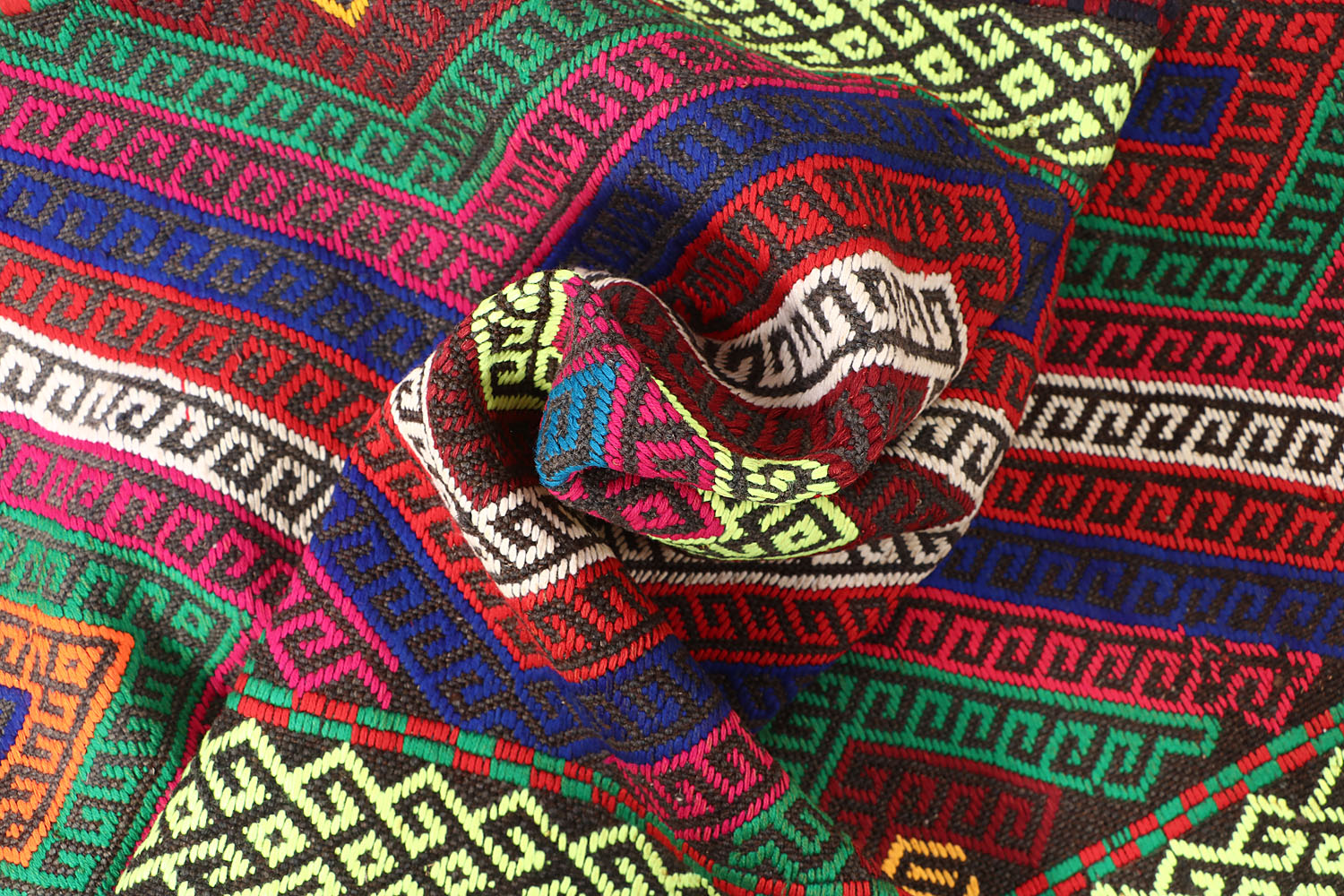 2' 6" X 9'  Multy Handmade Suzani Kilim Rug Runner