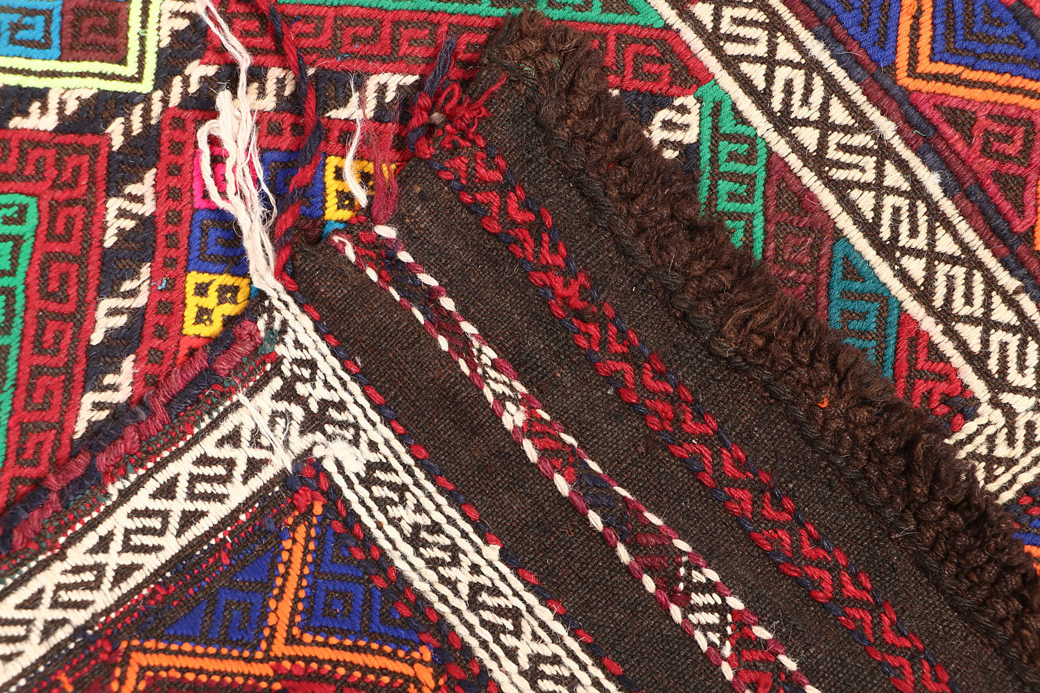 2' 6" X 9'  Multy Handmade Suzani Kilim Rug Runner