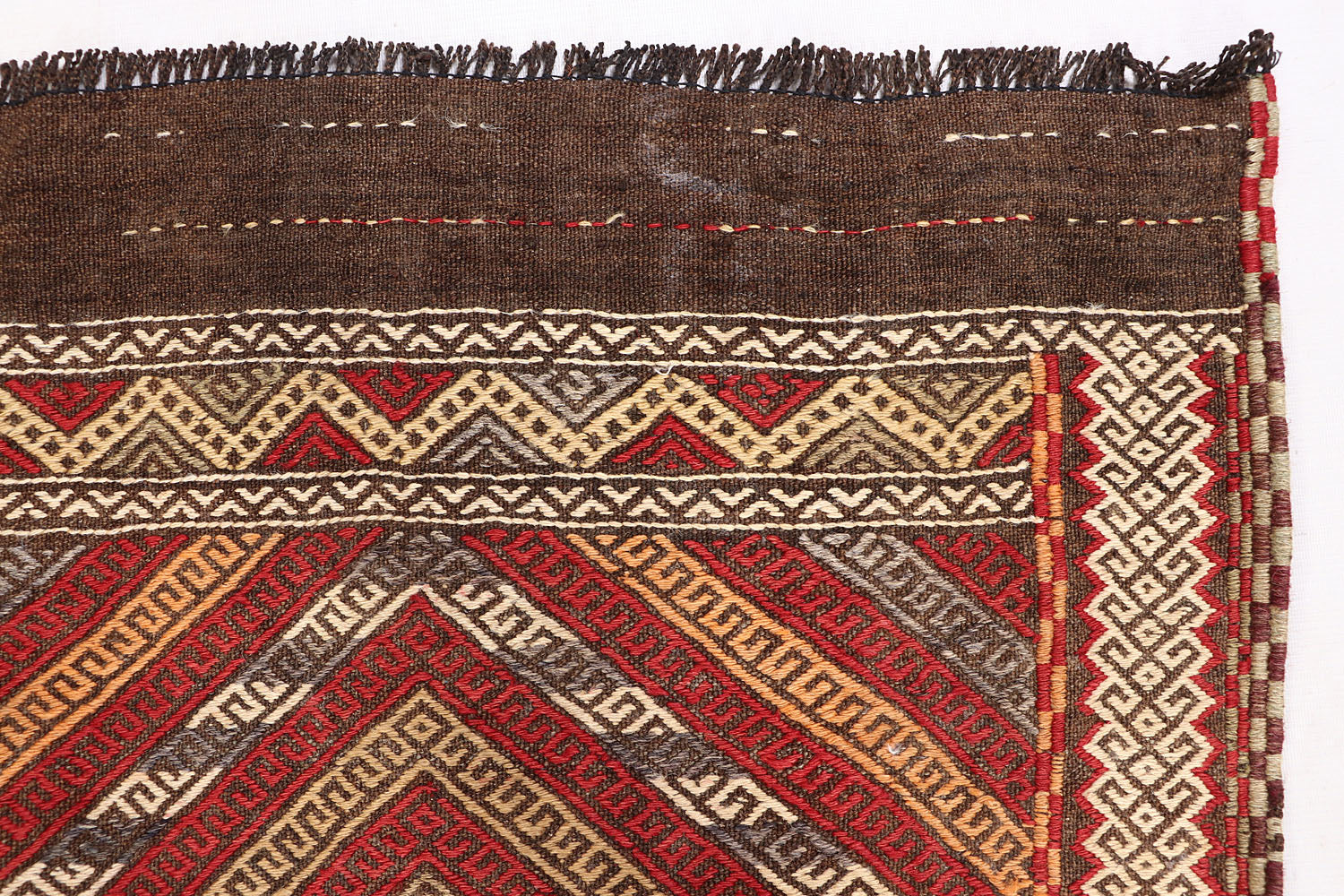2' 6" X 9'  Multy Handmade Suzani Kilim Rug Runner