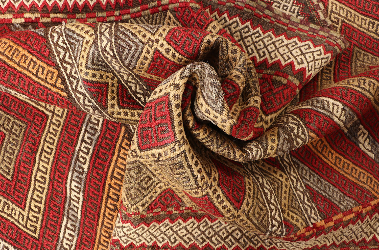 2' 6" X 9'  Multy Handmade Suzani Kilim Rug Runner